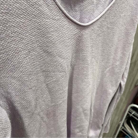Gap Textured V-Neck Pullover Sweater French Lilac Purple Womens Medium 419070 - Picture 3 of 7